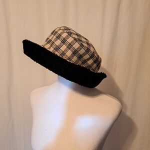 Plaid Bucket Hat with Black Trim Sonoma